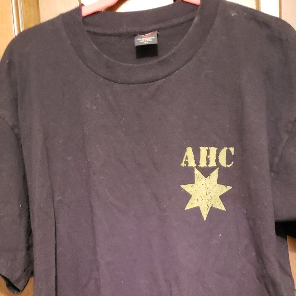 U.S. T's band t-shirt American Head Charge sz. XL; pre-owned; black; 100% cotton